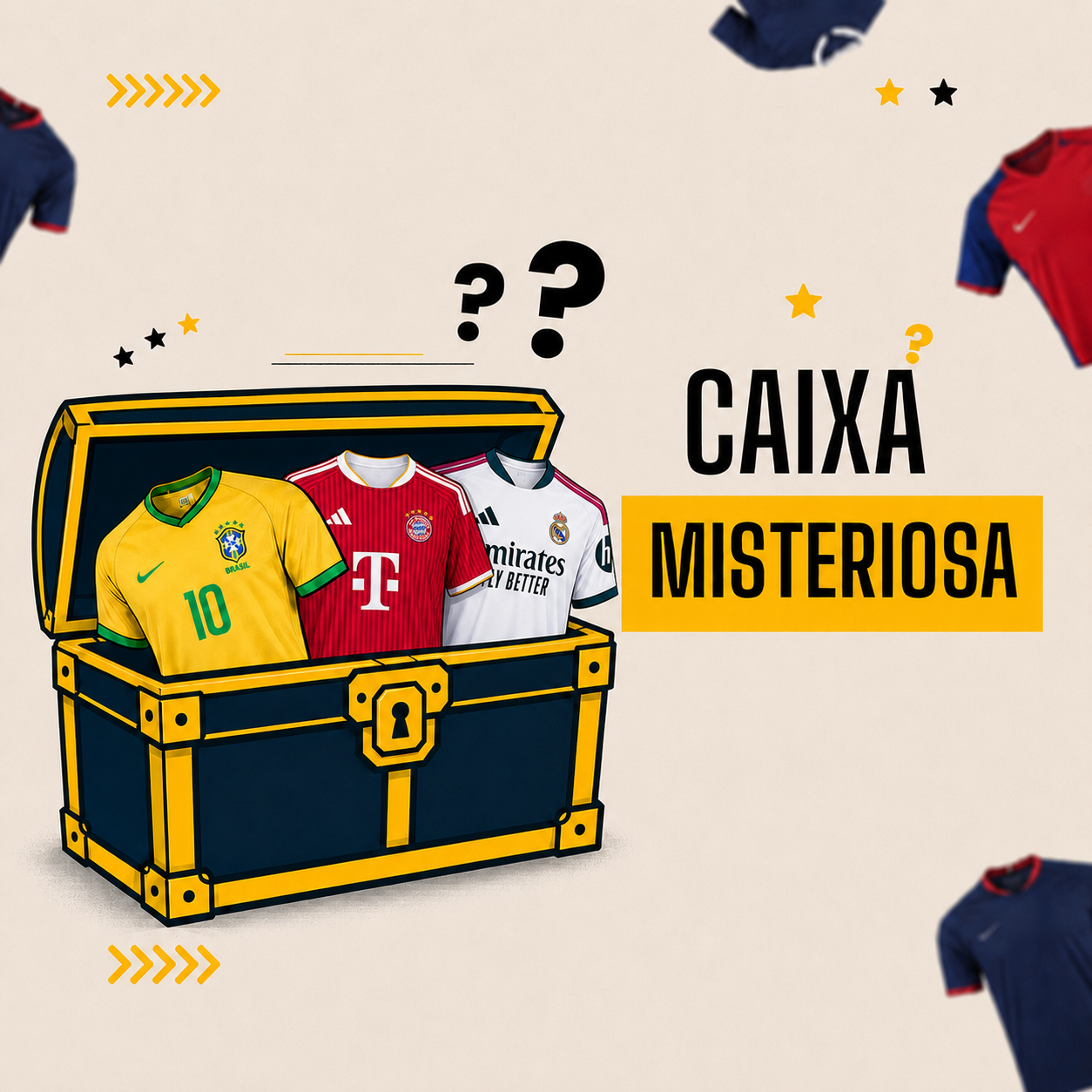 6 caixas. 6 surpresas.