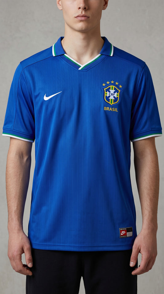 Camisa de futebol Brasil 1997 Fora retrô