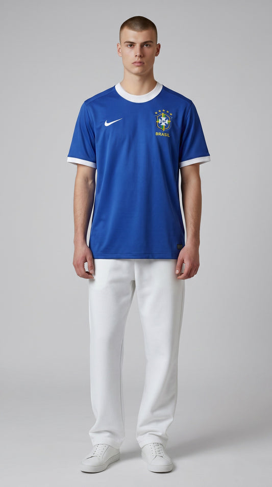 Camisa de futebol Brasil 2006 Fora retrô