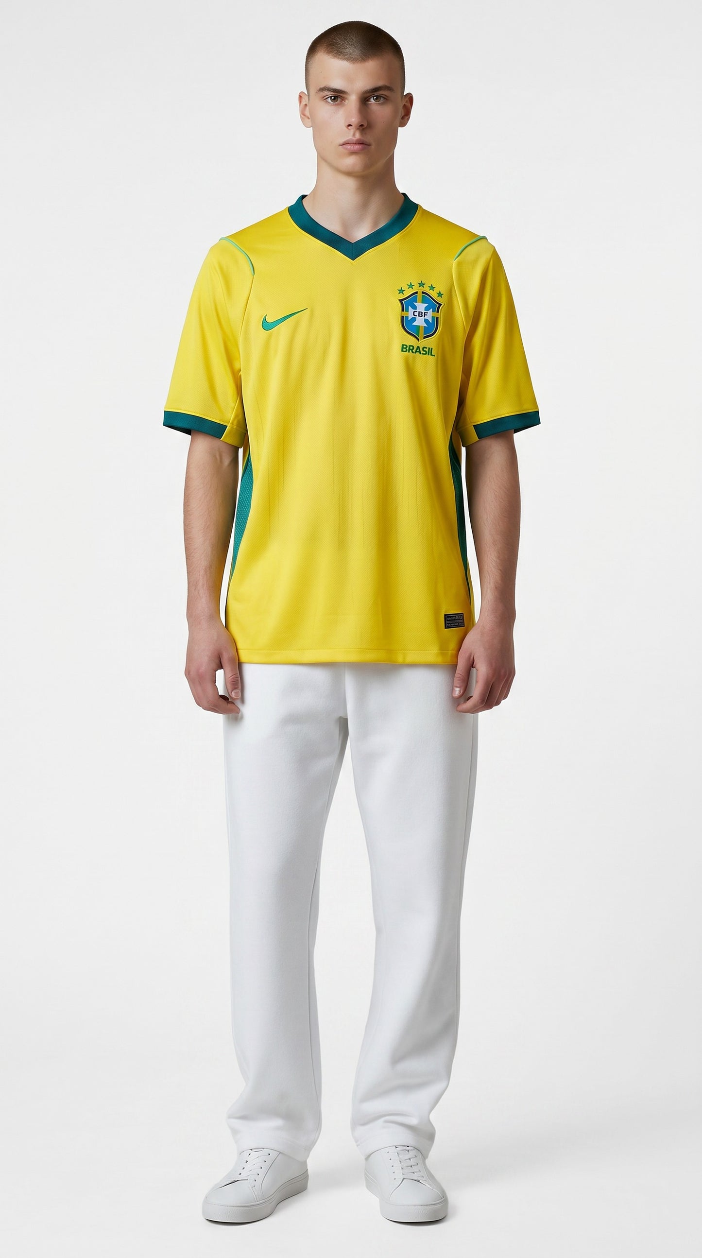 Camisa de futebol Brasil 2026 Casa Versão Torcedor atual