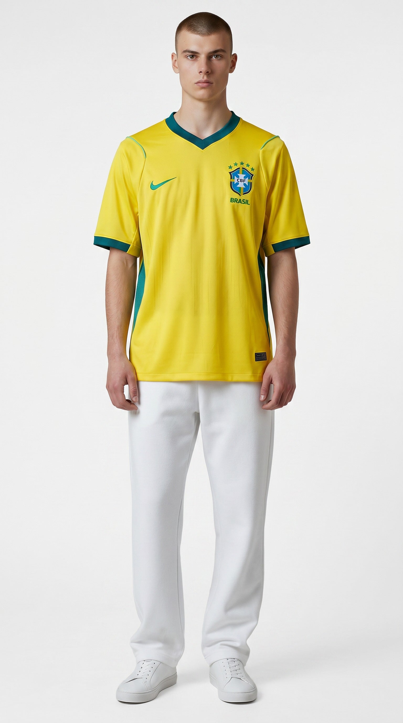 Camisa de futebol Brasil 2026 Casa Versão Torcedor atual