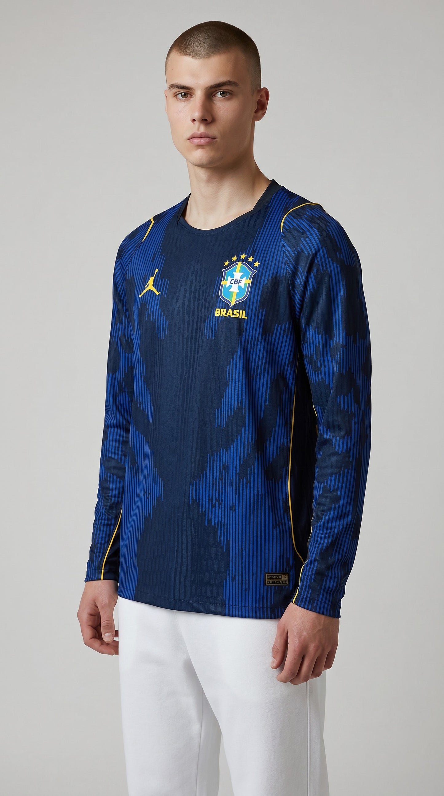 Brasil 2026 Fora Manga Longa Jogador