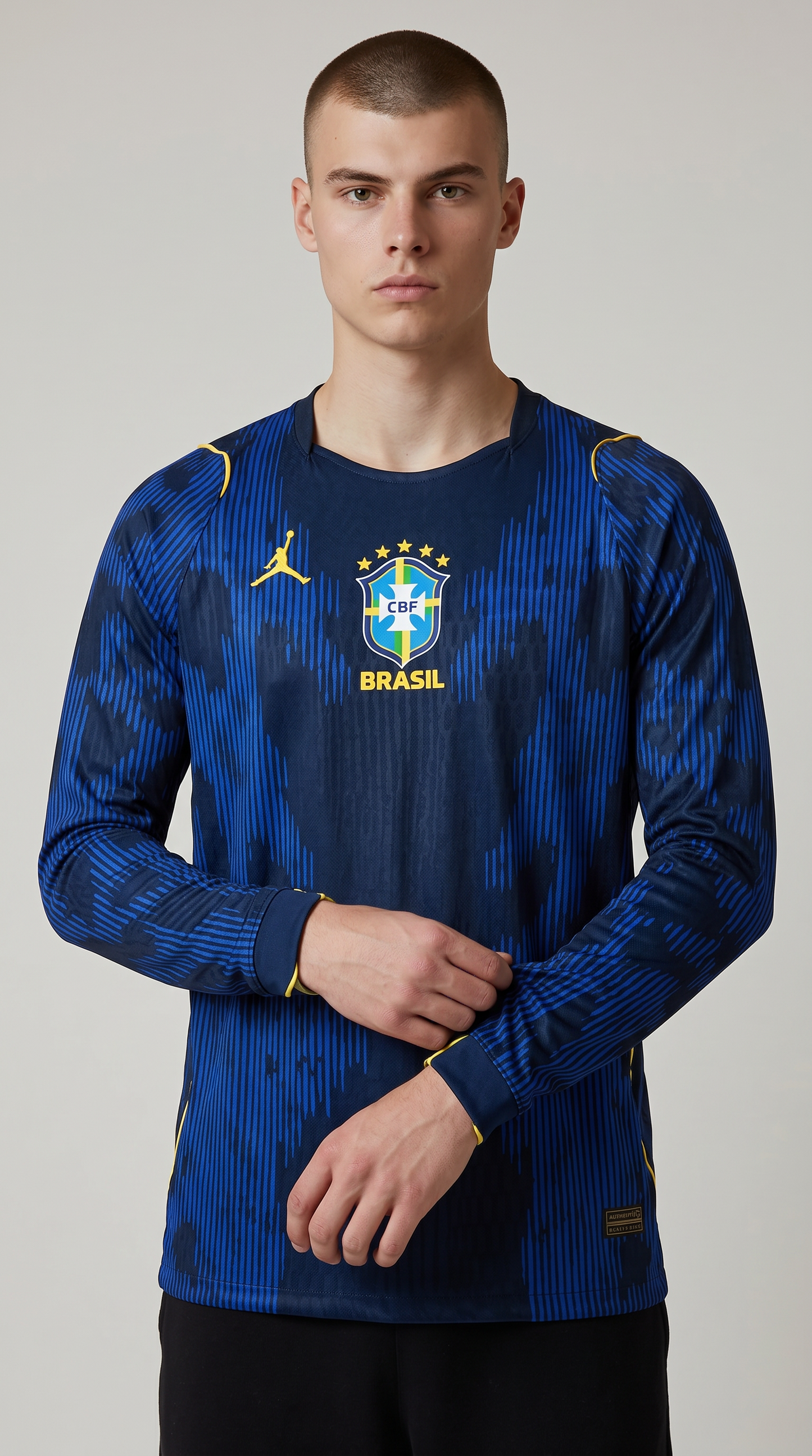 Brasil 2026 Fora Manga Longa Jogador