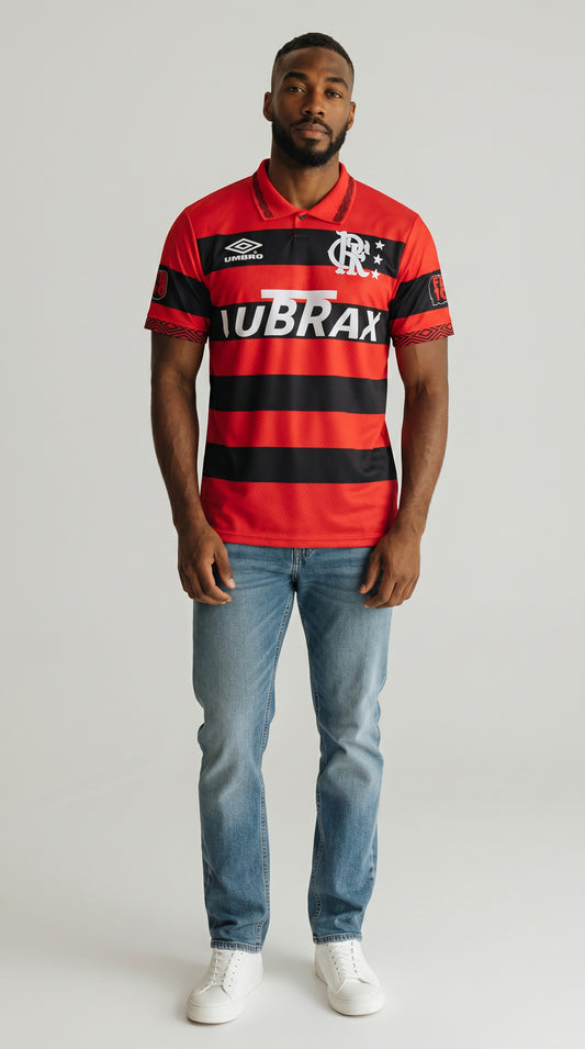 Camisa de futebol Flamengo 1994-95 Casa retrô