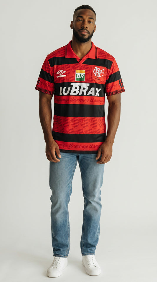 Camisa de futebol Flamengo 1995 Casa retrô