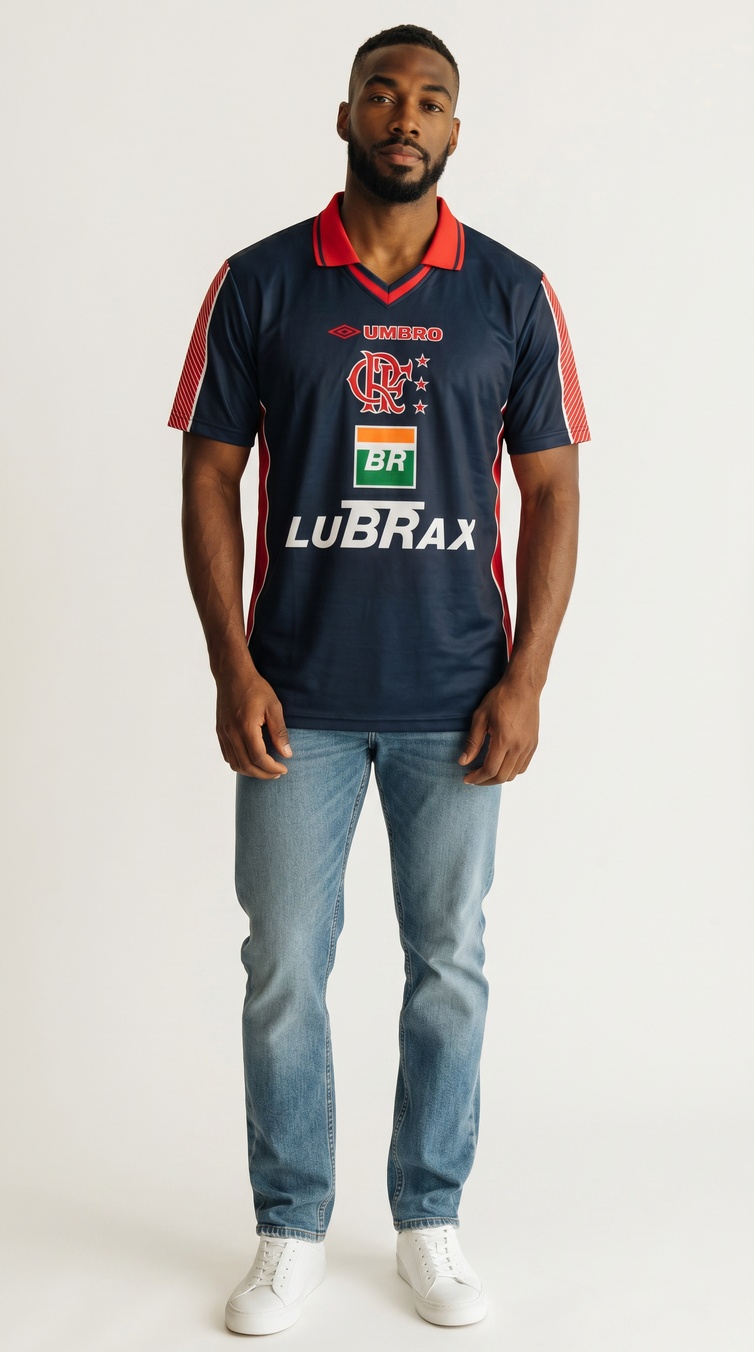 Camisa de futebol Flamengo 1999 Fora retrô