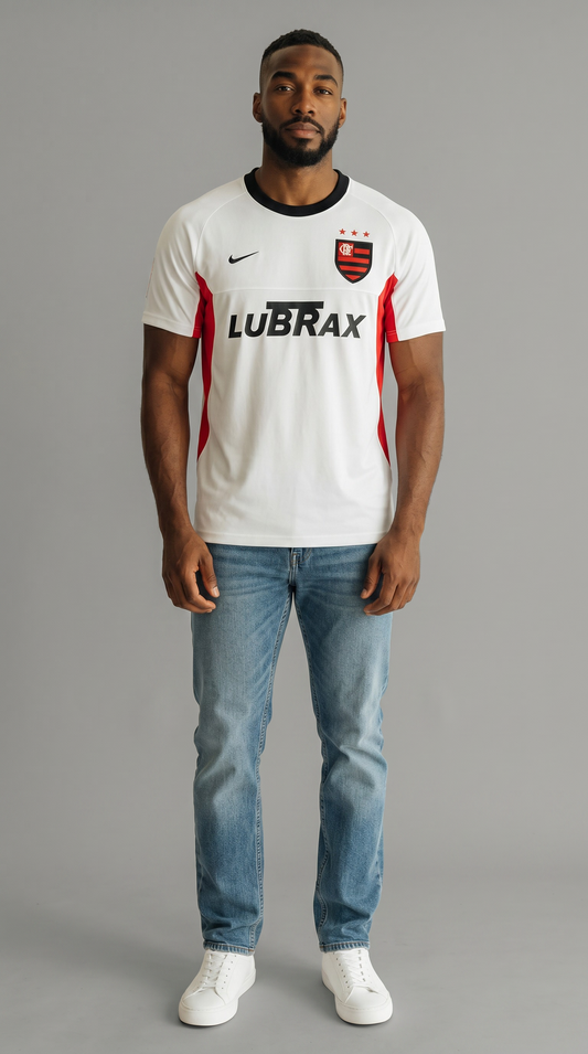 Camisa de futebol Flamengo 2001-02 Fora retrô