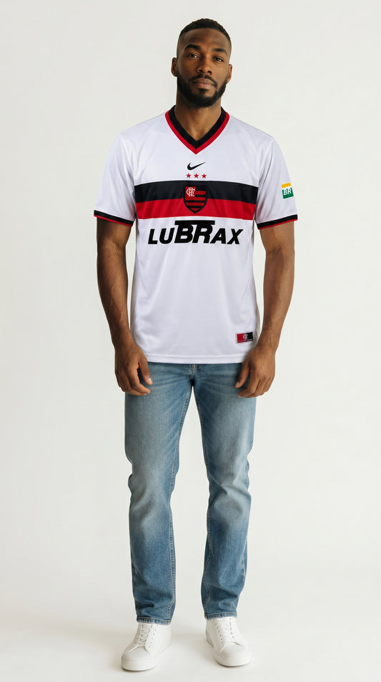 Camisa de futebol Flamengo 2001 Fora retrô