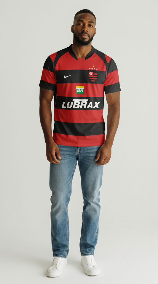 Camisa de futebol Flamengo 2003-04 Casa retrô