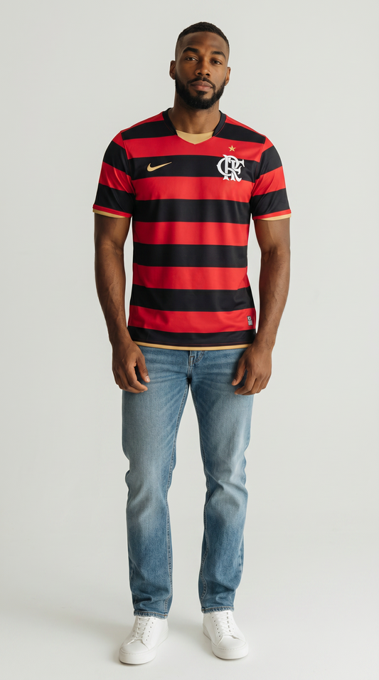 Camisa de futebol Flamengo 2008-09 Casa retrô