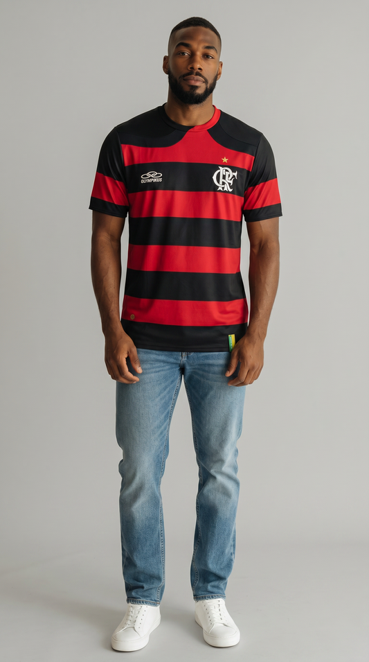 Camisa de futebol Flamengo 2009-10 Casa retrô