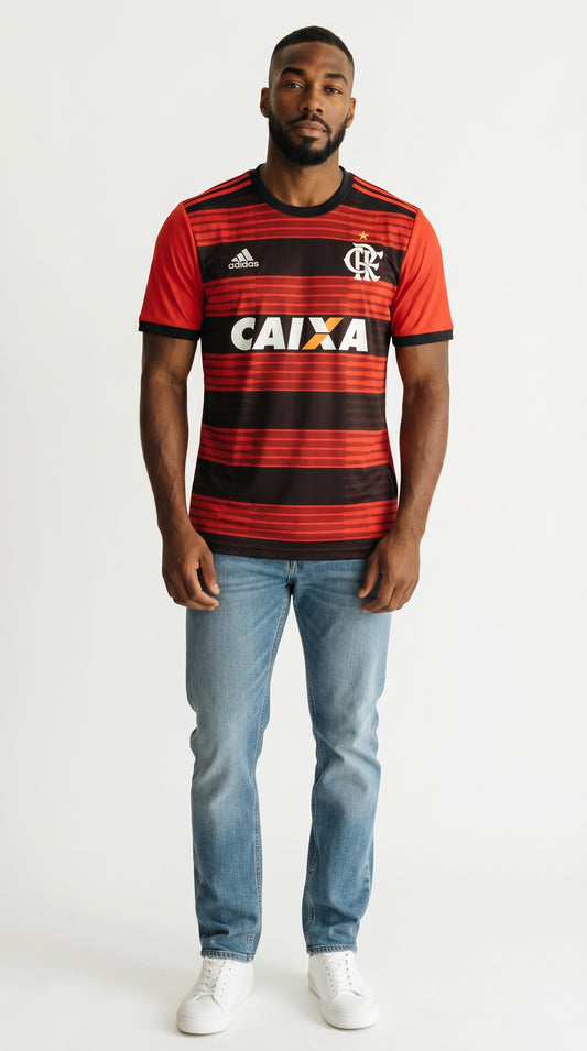 Camisa de futebol Flamengo 2018-19 Casa retrô