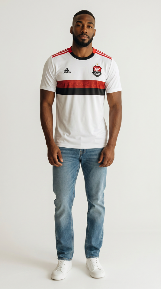 Camisa de futebol Flamengo 2019-20 Fora retrô