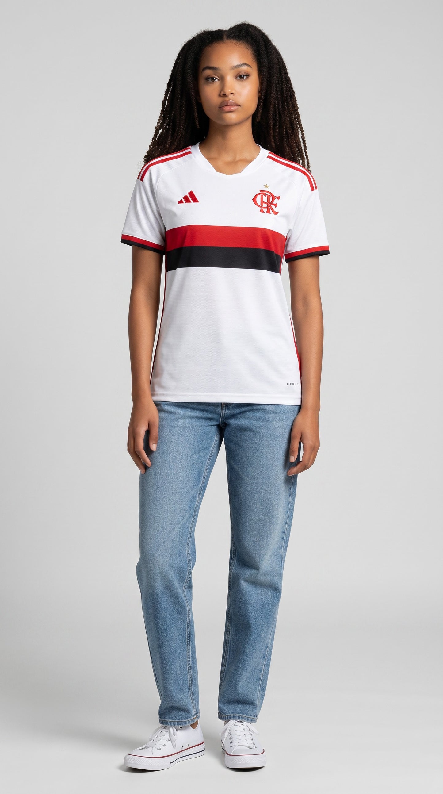 Camisa de futebol Flamengo 2026-27 Fora Feminino atual feminina