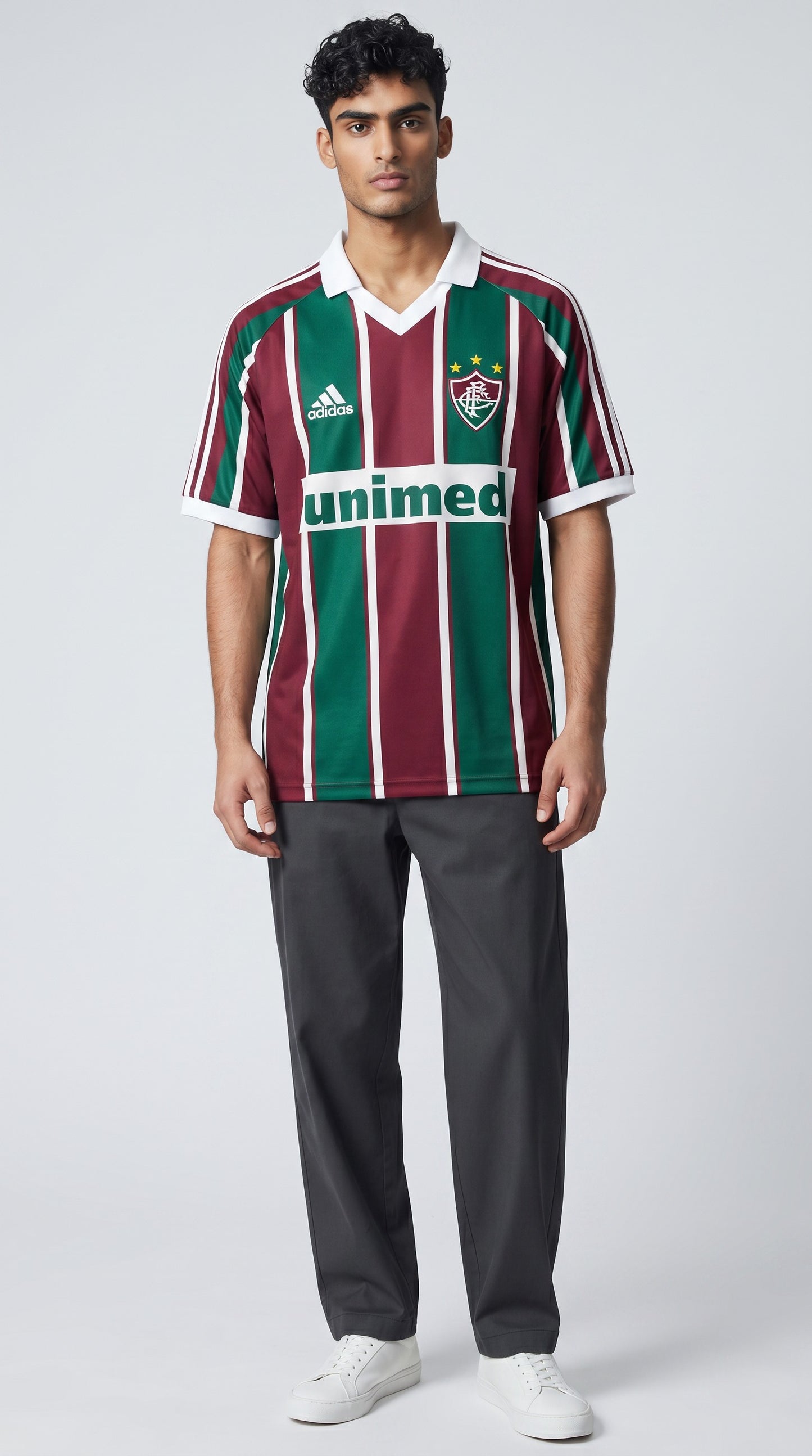 Camisa de futebol Fluminense 2003 Casa retrô