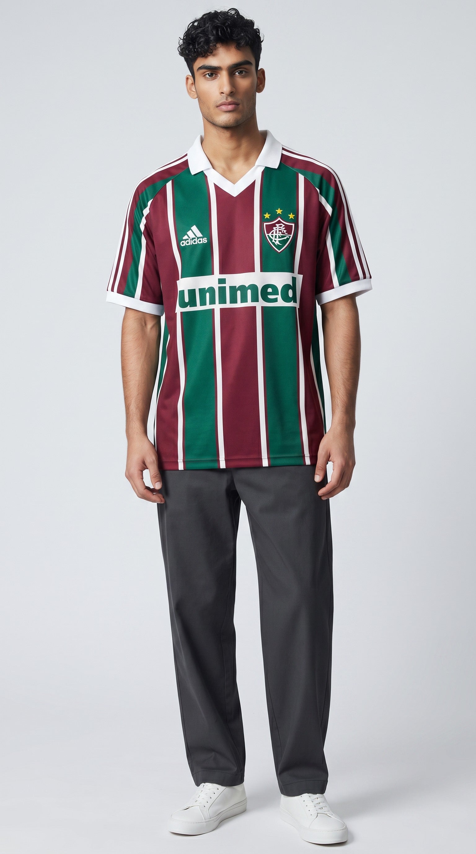 Camisa de futebol Fluminense 2003 Casa retrô