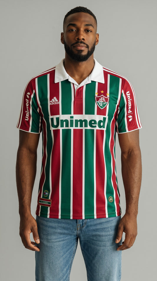 Camisa de futebol Fluminense 2010 Casa retrô