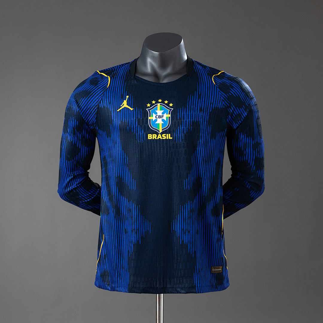 Brasil 2026 Fora Manga Longa Jogador
