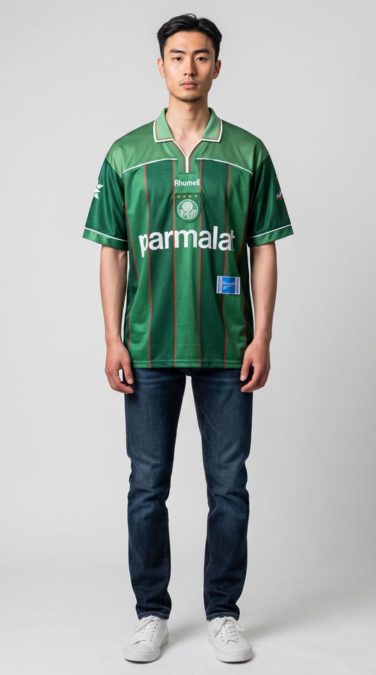 Camisa de futebol Palmeiras 1999 Casa retrô