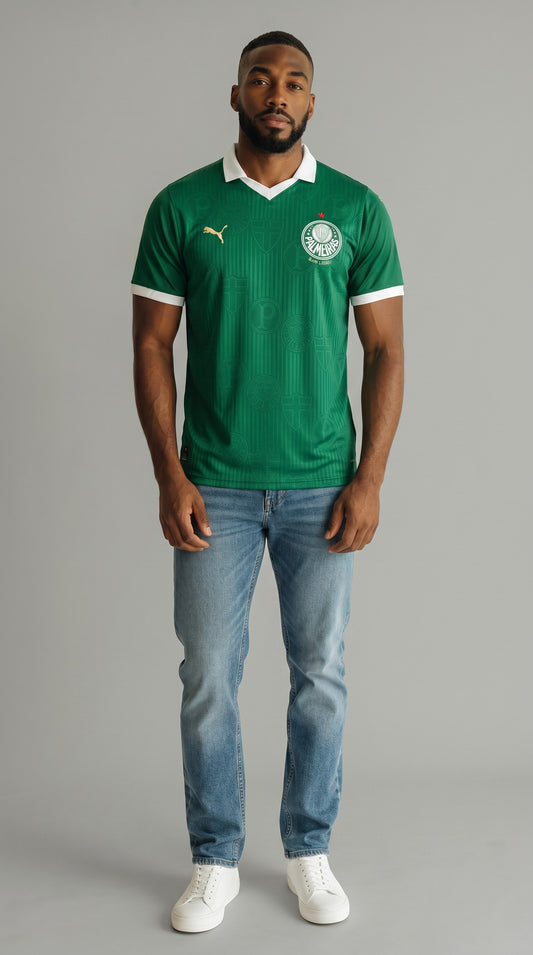 Camisa de futebol Palmeiras 2024-25 Casa retrô