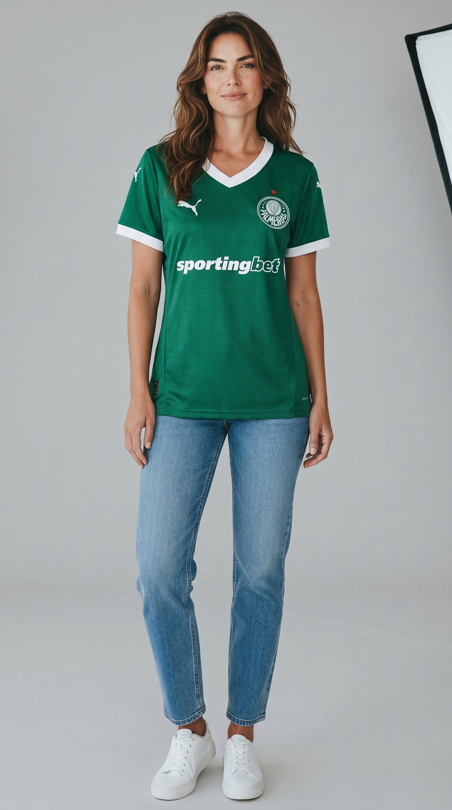 Camisa de futebol Palmeiras 2025-26 Casa Feminino temporada anterior feminina