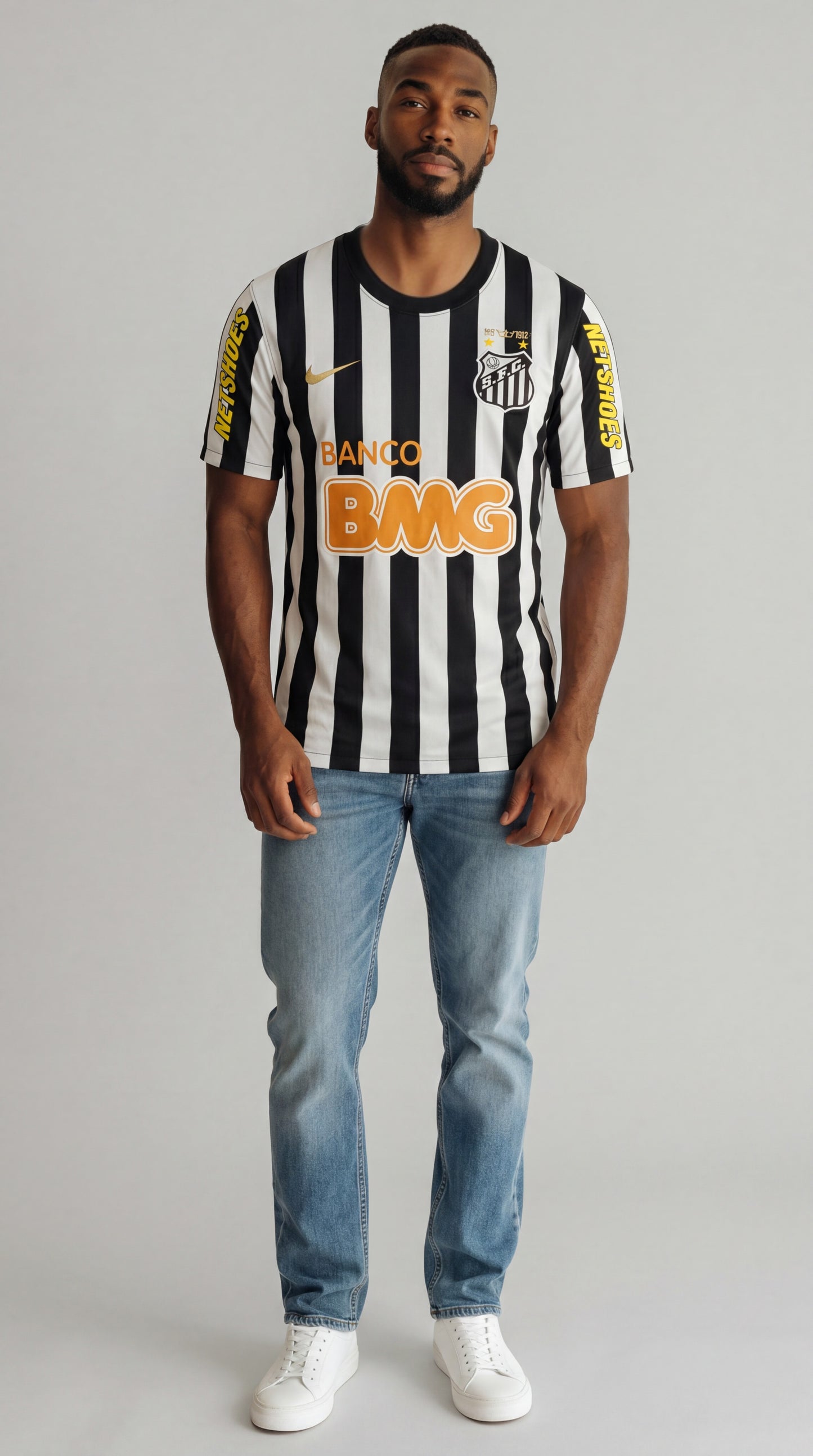 Camisa de futebol Santos 2013-14 Fora retrô