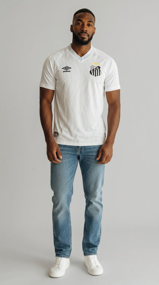 Camisa de futebol Santos 2025-26 Casa temporada anterior