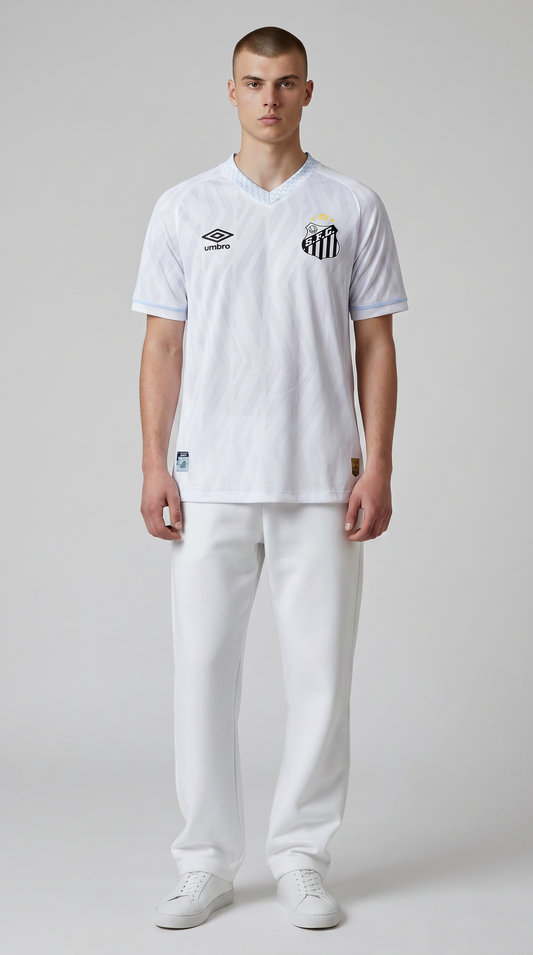 Camisa de futebol Santos 2025-26 Casa Versão Jogador temporada anterior