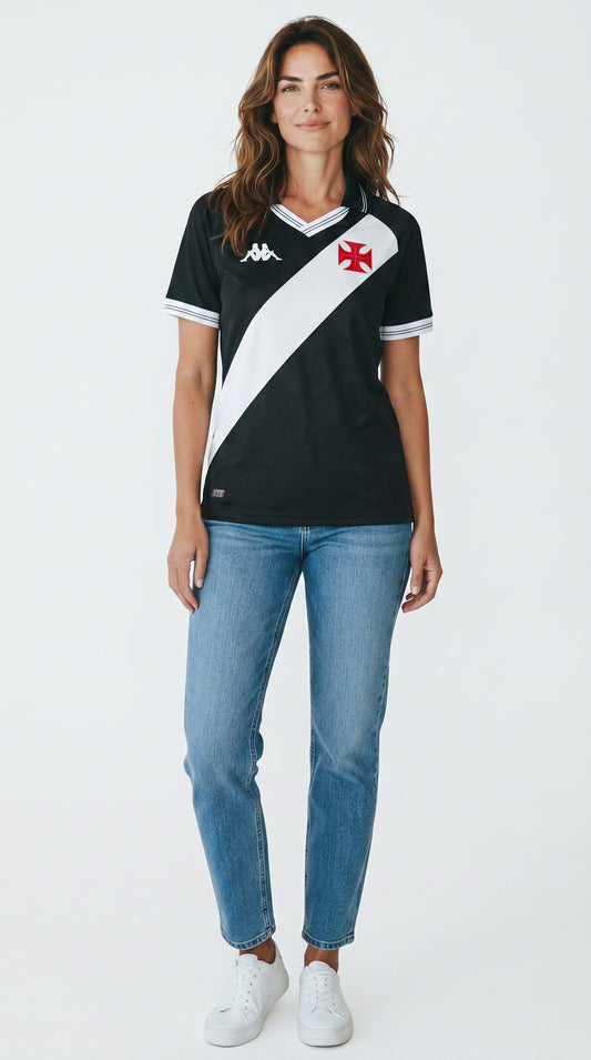 Camisa de futebol Vasco 2025-26 Casa Feminino temporada anterior feminina
