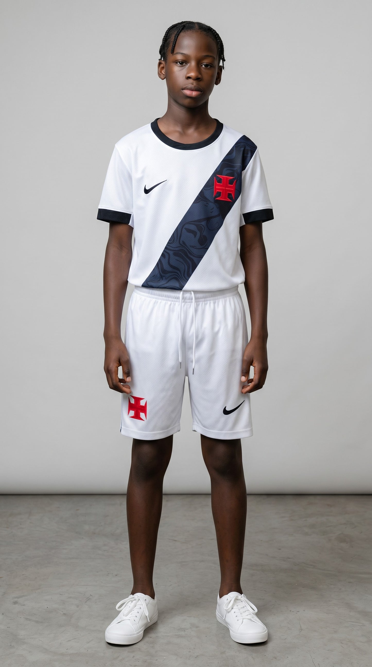 Camisa de futebol Vasco 2026-27 Fora Infantil atual infantil