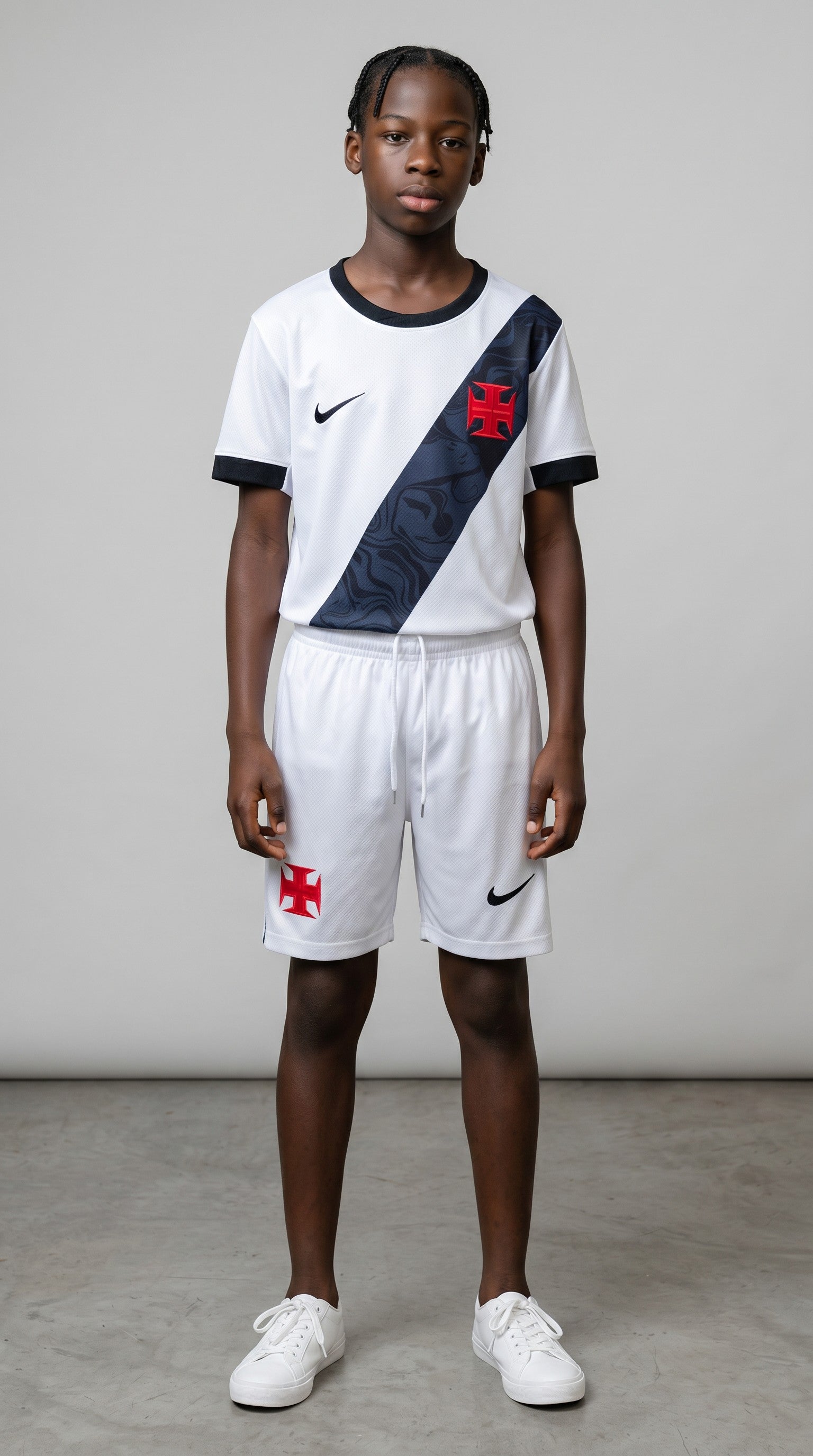 Camisa de futebol Vasco 2026-27 Fora Infantil atual infantil